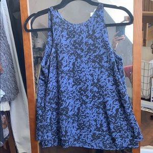 Black and blue tank
